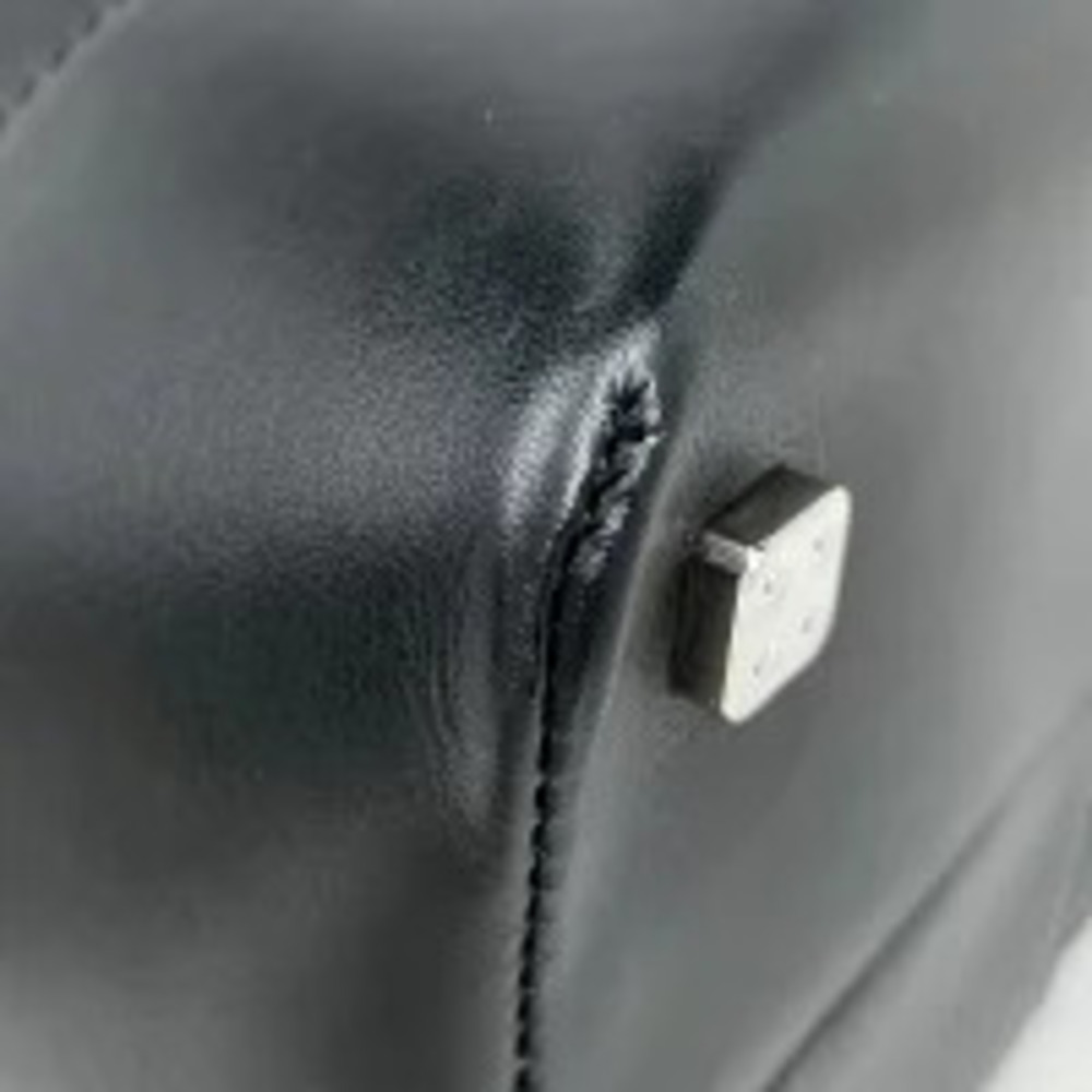 Loewe Black Fusta Anagram Bag Leather Amazona Handbag Tote Black